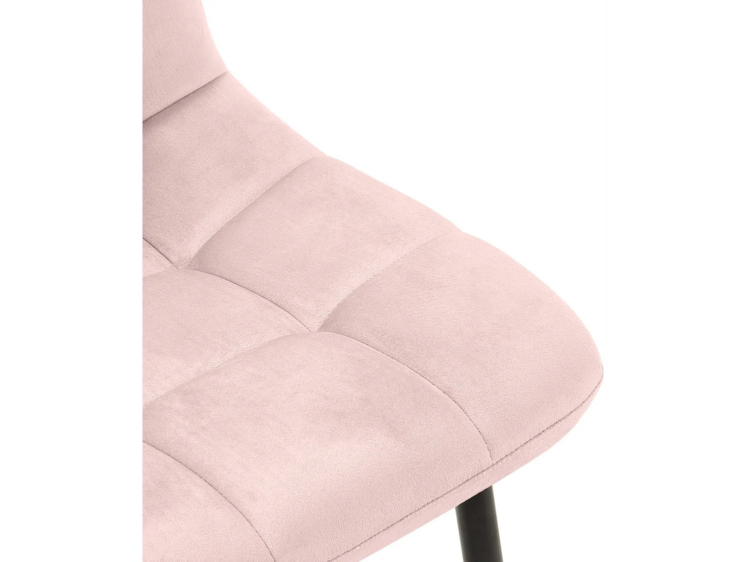 Set van 4  Eetkamerstoelen - Fluweel - roze - Antibes