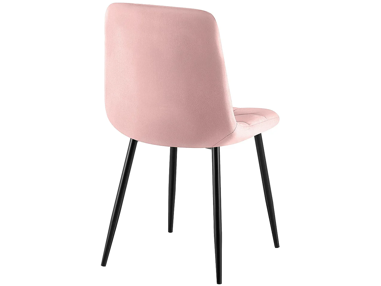 Lot de 4  chaise salle à manger - Velours - Rose - Antibes