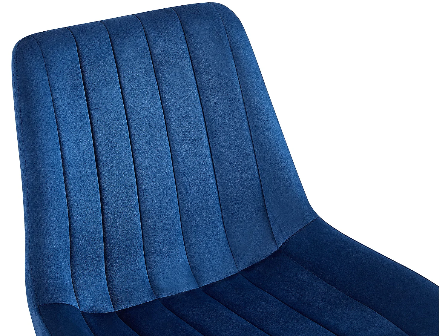 Lot de 2  chaise salle à manger - Velours - Bleu - Rahden