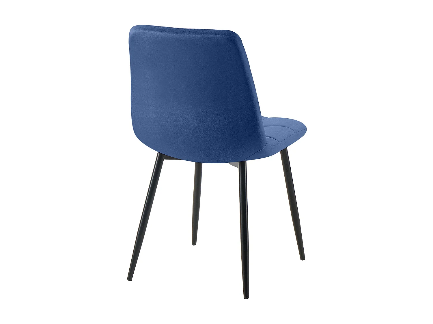 Set van 4  Eetkamerstoelen - Fluweel - blauw - Antibes