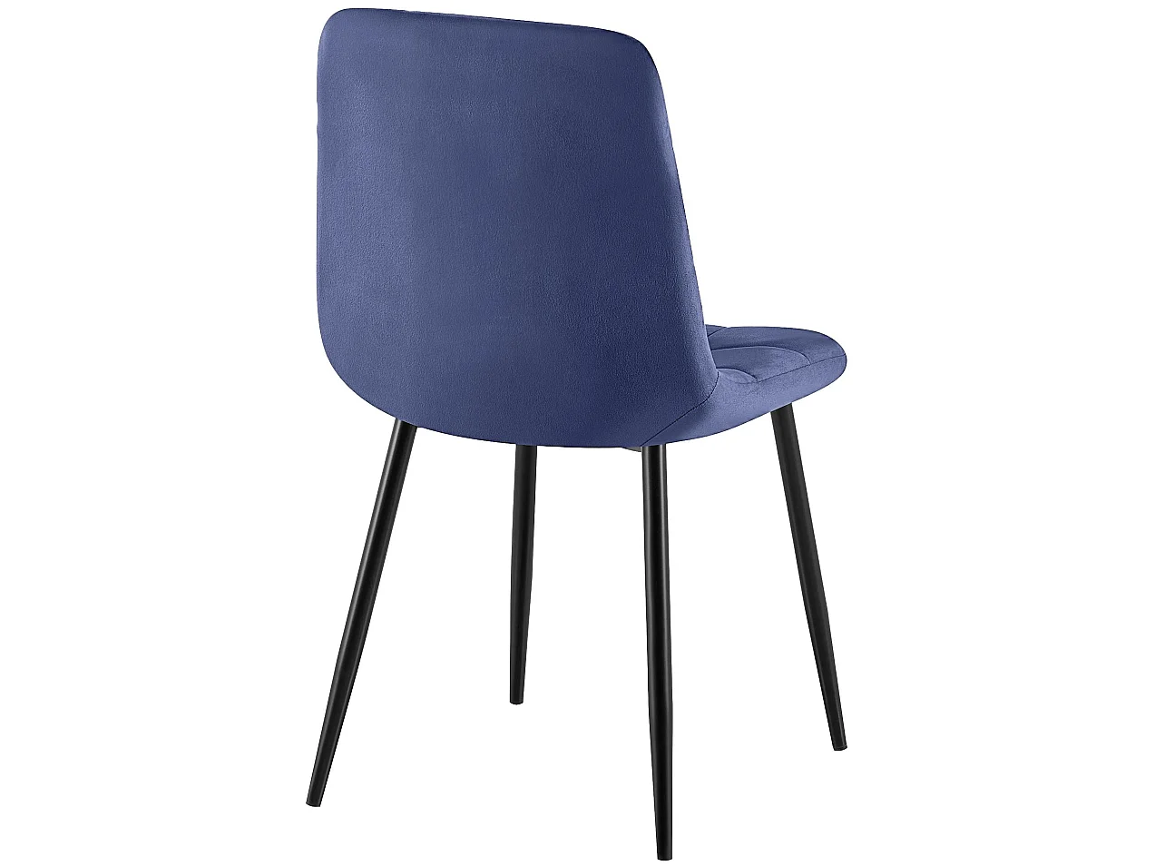 Set van 4  Eetkamerstoelen - Fluweel - blauw - Antibes
