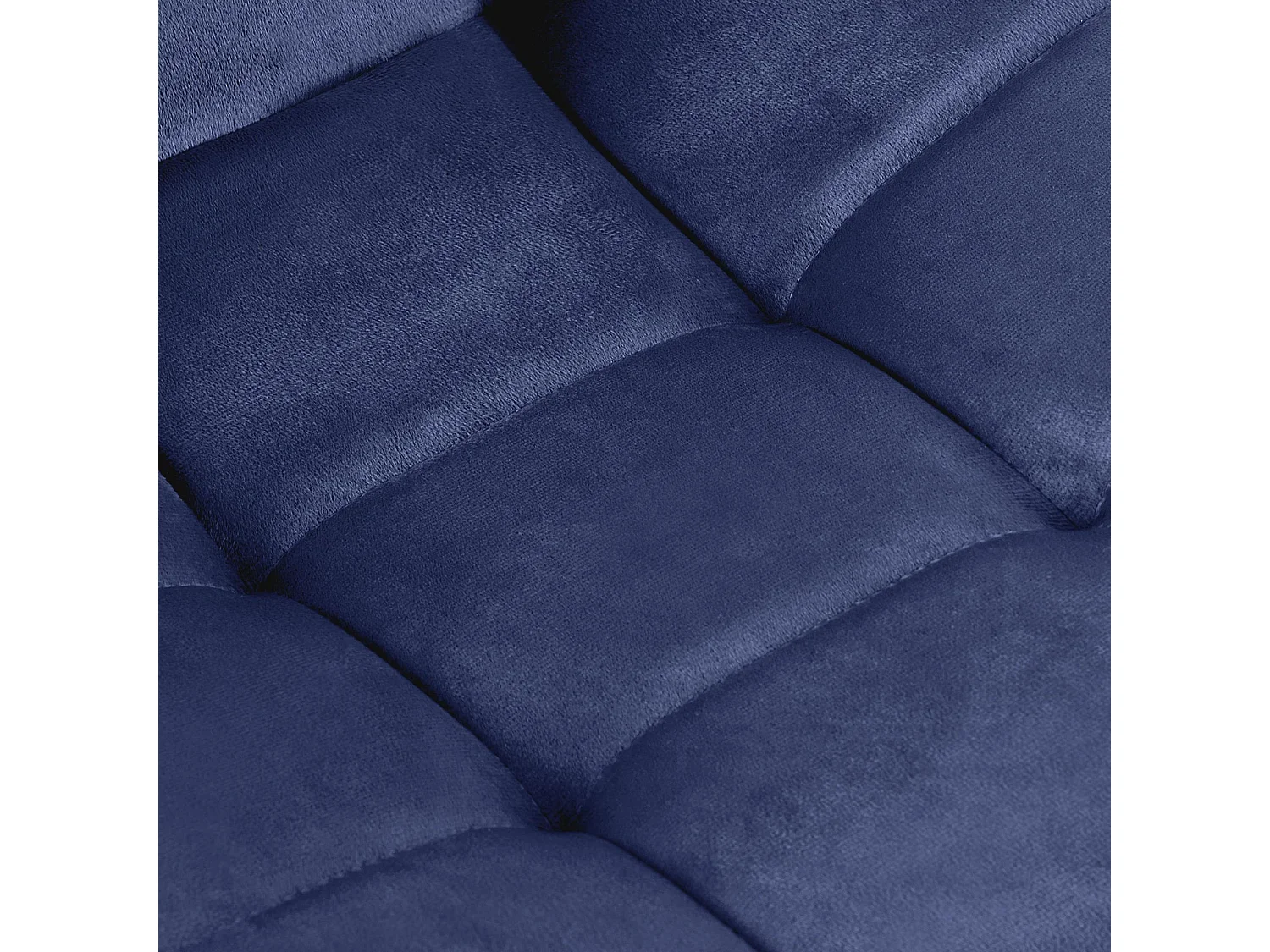 Set van 4  Eetkamerstoelen - Fluweel - blauw - Antibes