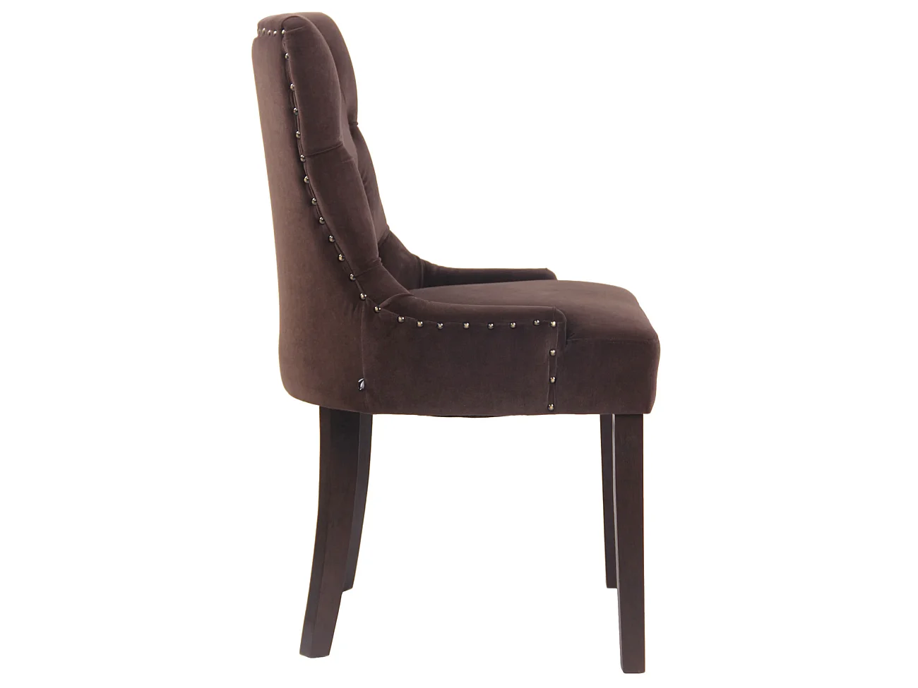 chaise salle à manger - Velours & Antique - Marron - Aberdeen