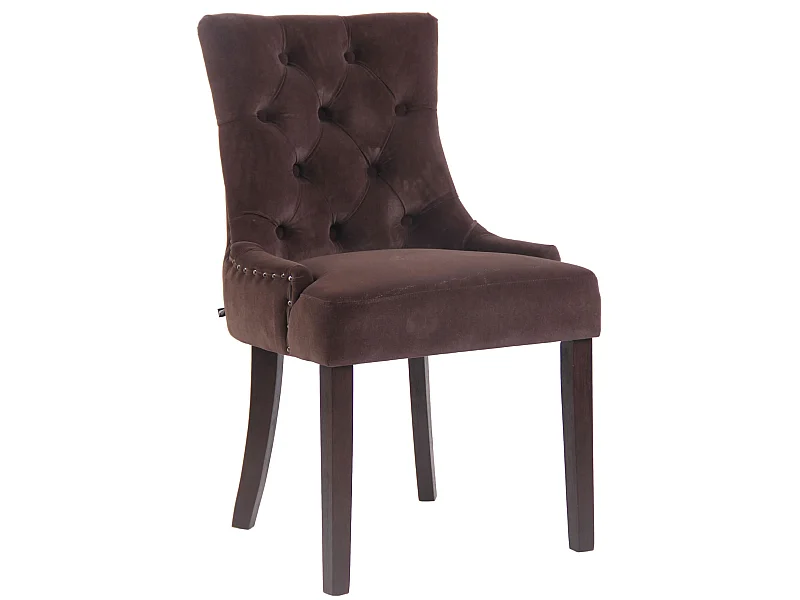 chaise salle à manger - Velours & Antique - Marron - Aberdeen