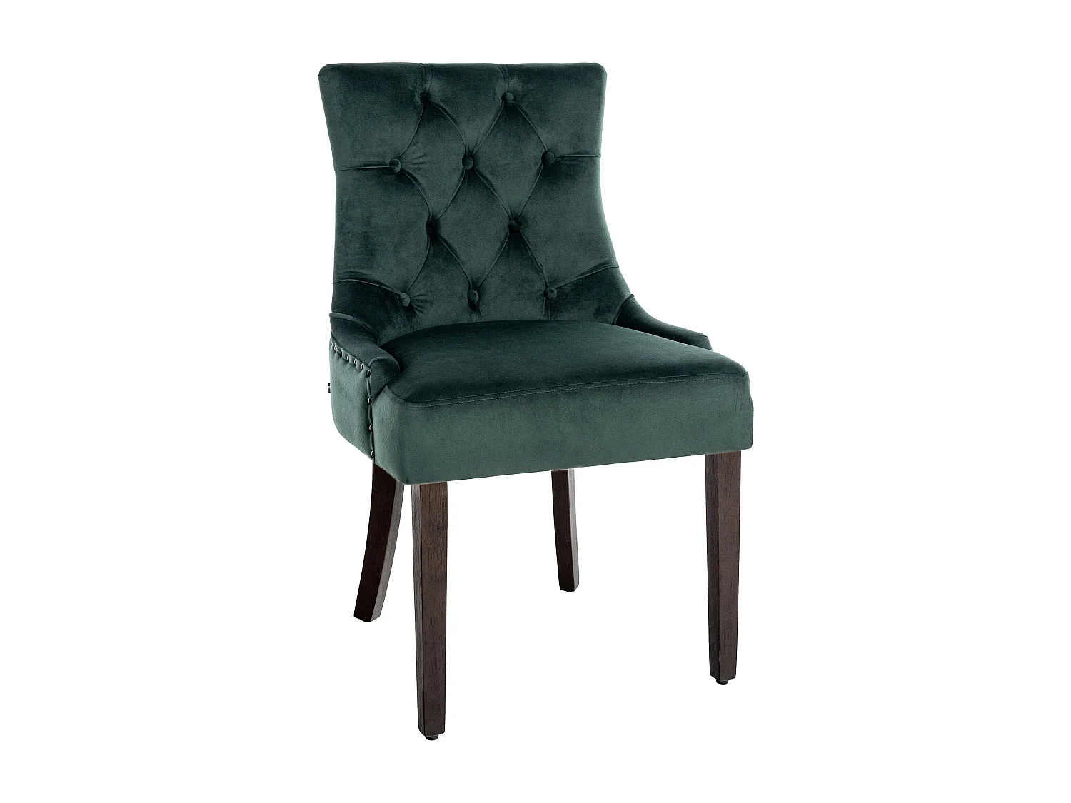 chaise salle à manger - Velours & Antique - Vert foncé - Aberdeen