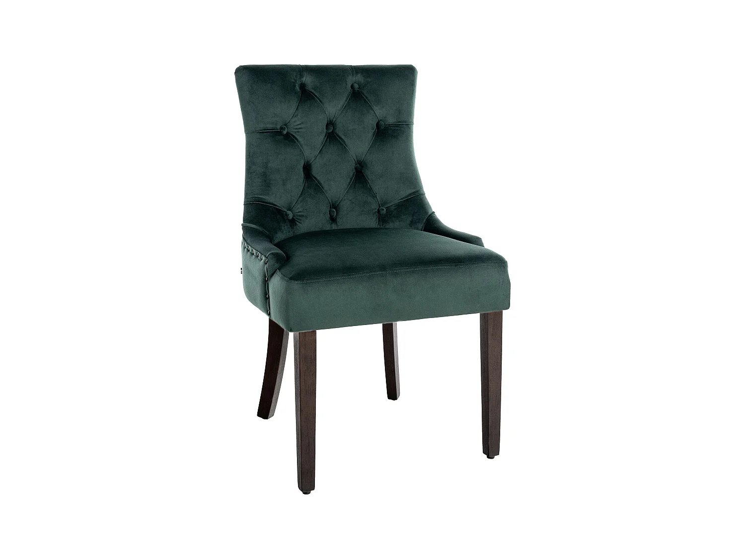 chaise salle à manger - Velours & Antique - Vert foncé - Aberdeen