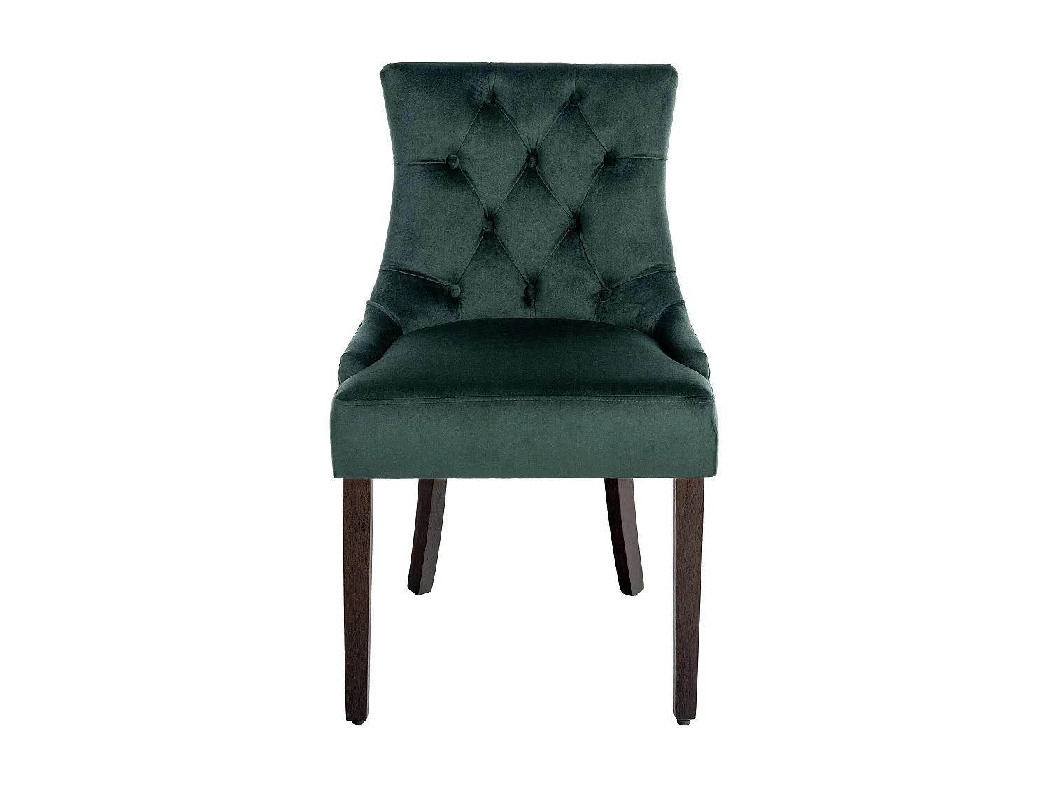 chaise salle à manger - Velours & Antique - Vert foncé - Aberdeen