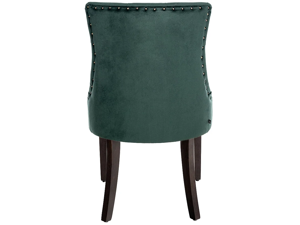 chaise salle à manger - Velours & Antique - Vert foncé - Aberdeen