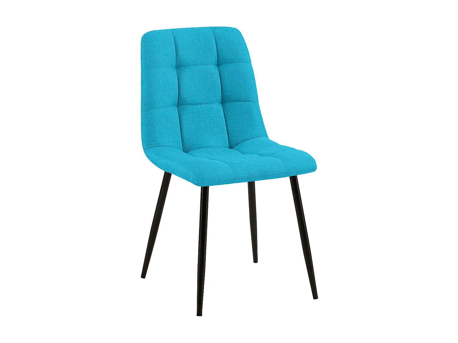 chaise salle à manger - Tissu - Turquoise - Tilde