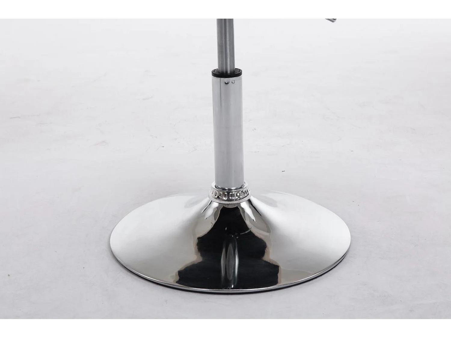 Chaise de salle à manger - Similicuir & Métal chromé - Blanc - Peking V2