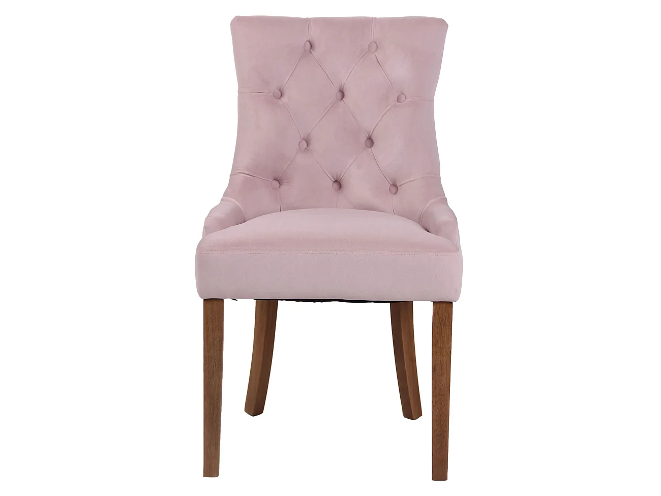 chaise salle à manger - Velours & Antique clair - Rose - Aberdeen