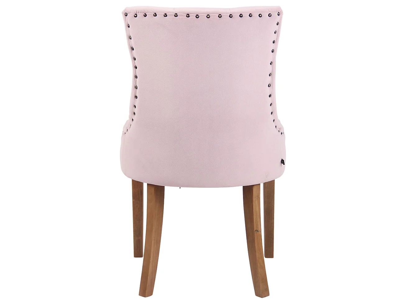 chaise salle à manger - Velours & Antique clair - Rose - Aberdeen