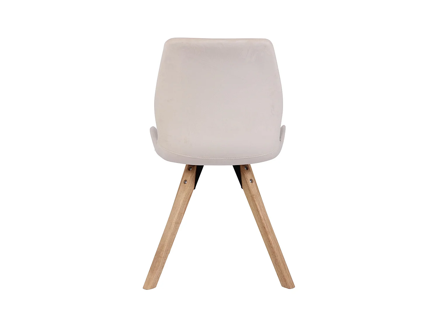 Lot de 2  chaise salle à manger - Velours - Crème - Luna