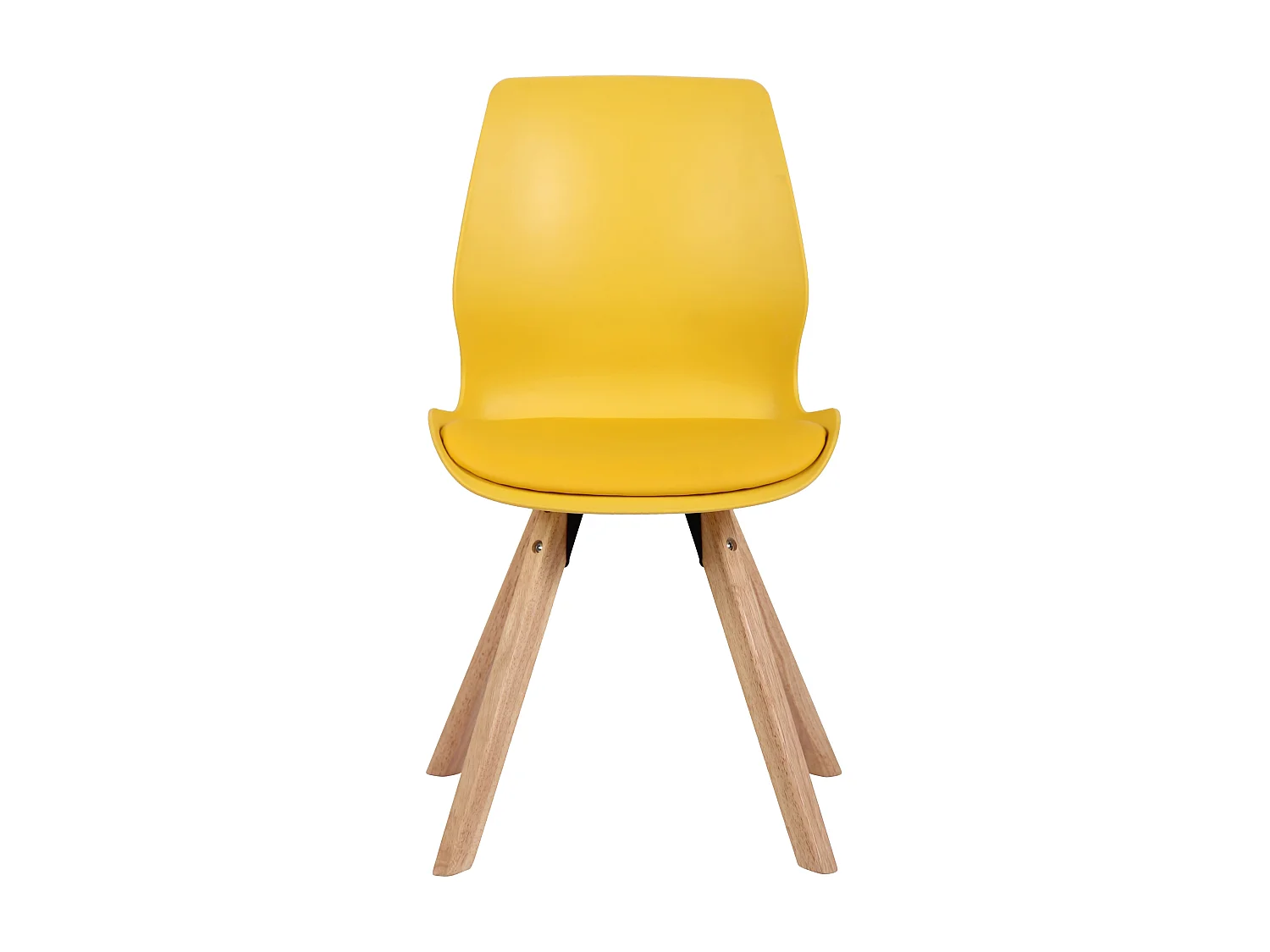 chaise salle à manger - Plastique - Jaune - Luna