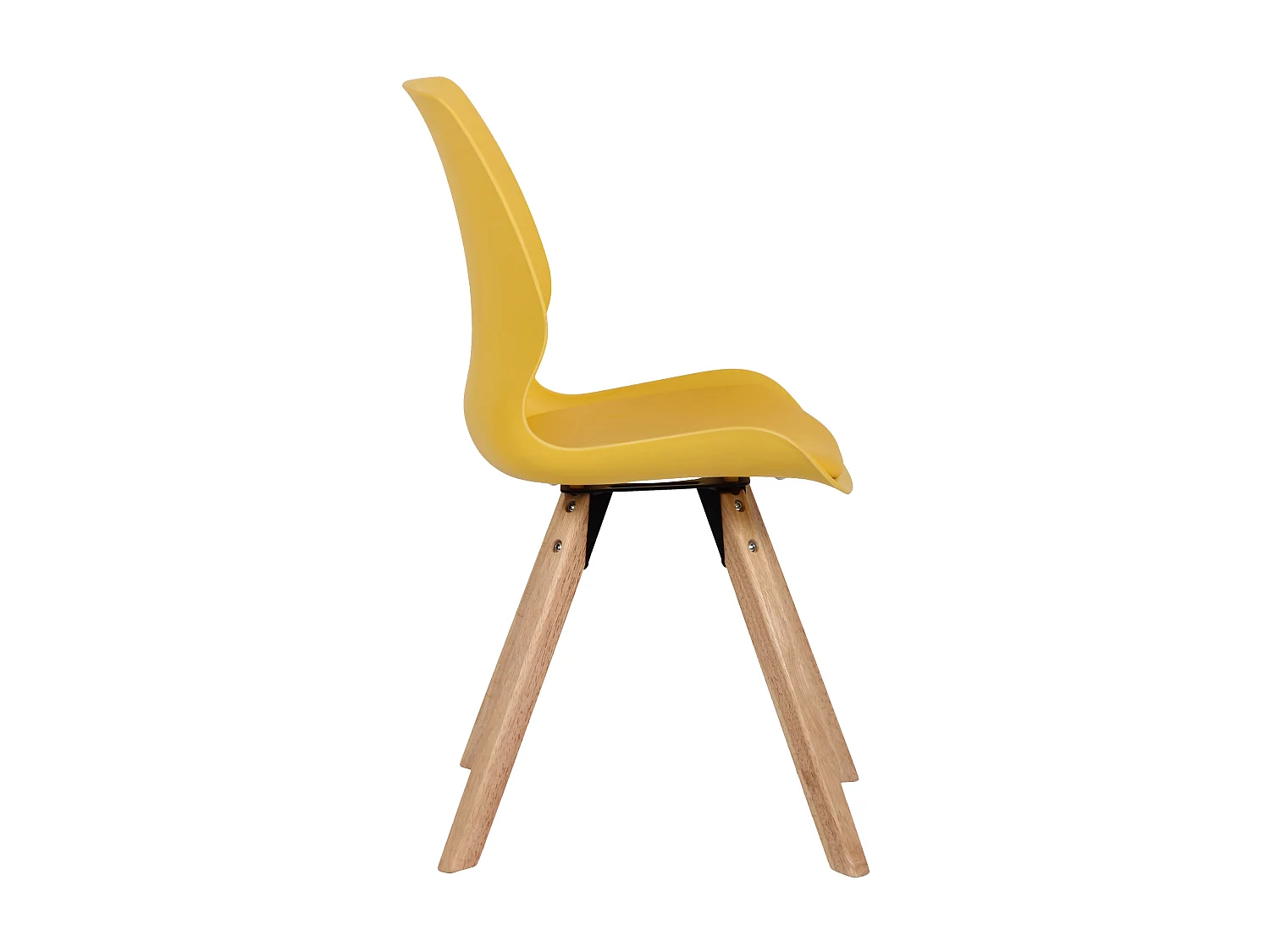 chaise salle à manger - Plastique - Jaune - Luna