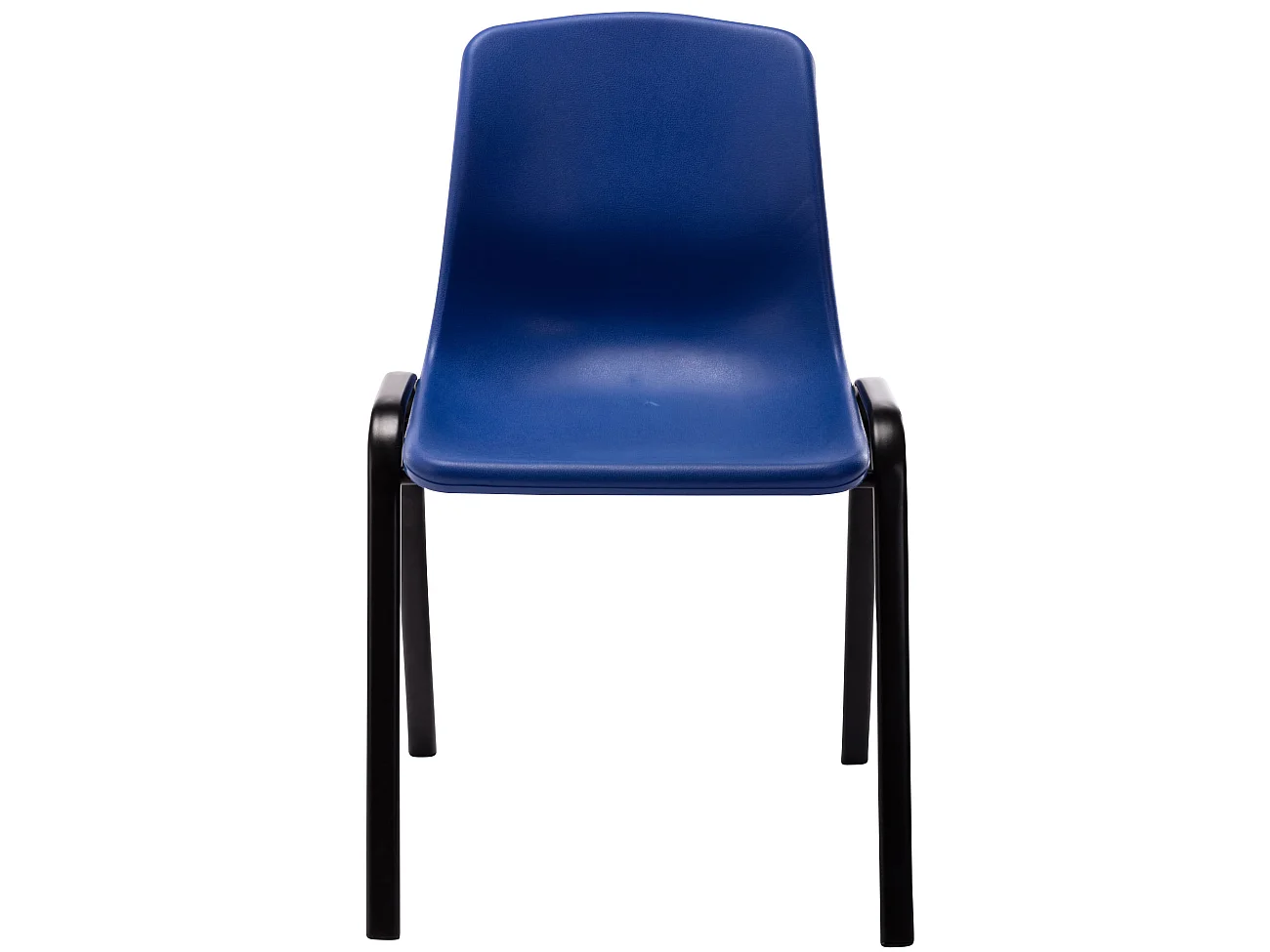 Lot de 4  chaise salle à manger - Plastique - Bleu - Nowra