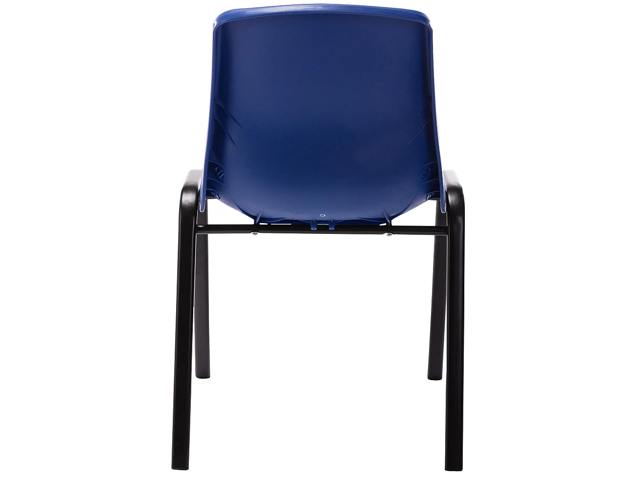 Lot de 4  chaise salle à manger - Plastique - Bleu - Nowra