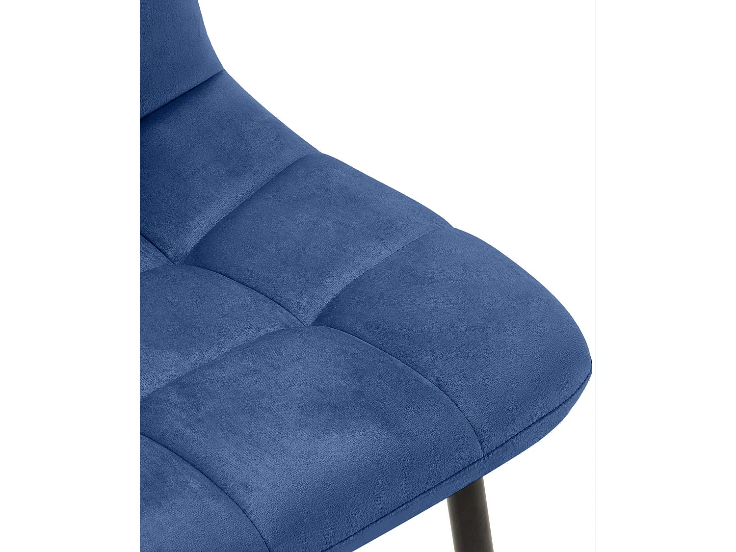 Eetkamerstoelen - Fluweel - blauw - Antibes