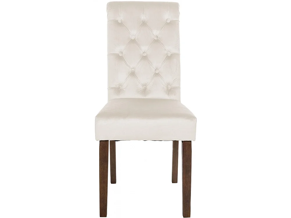 chaise salle à manger - Velours - Crème - Lisburn