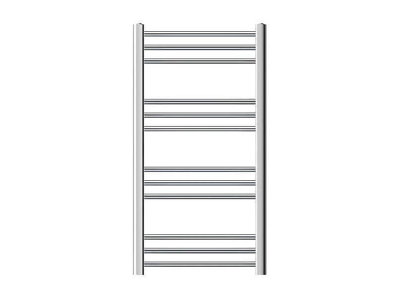 Radiateur de salle de bain Sahara Raccord latéral chauffe-serviettes Chrome 500x800 mm