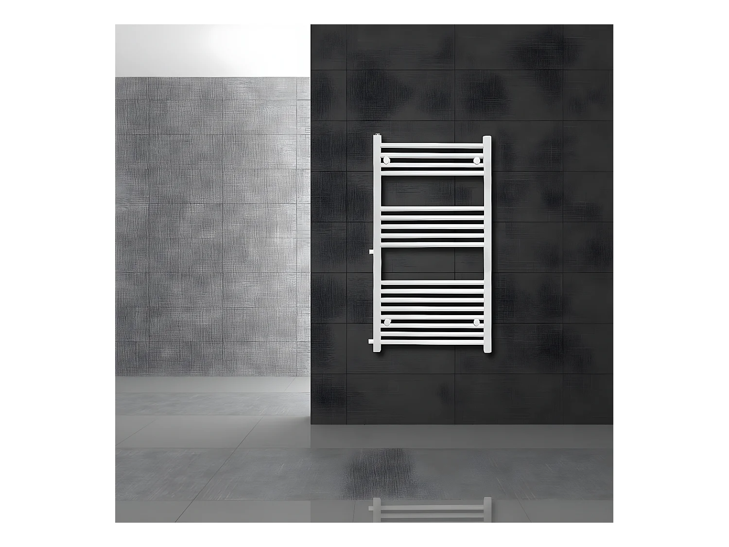 Radiateur de rénovation Remplacement Radiateur de salle de bain Radiateur 500x1200 mm Blanc