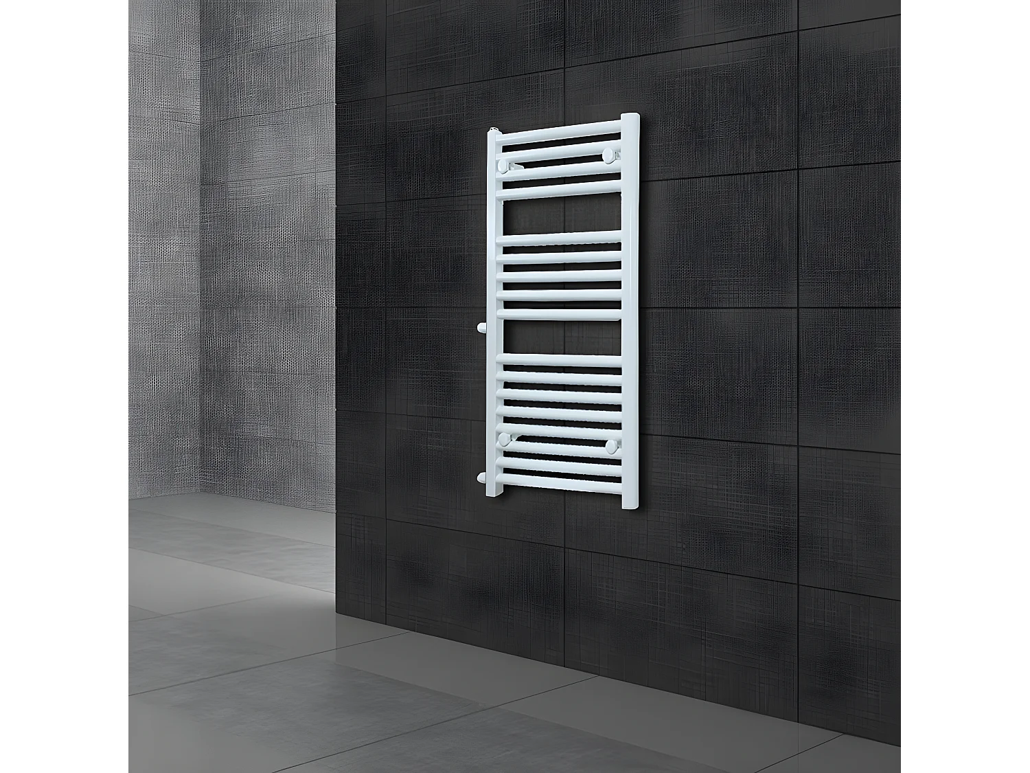 Radiateur de rénovation Remplacement Radiateur de salle de bain Radiateur 500x1200 mm Blanc