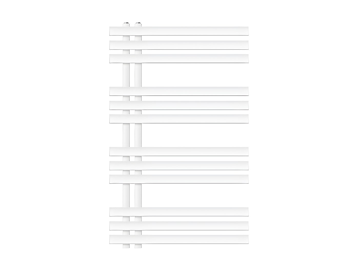 Radiatore Acciaio Bianco 500x1200mm LuxeBath - Termosifone Verticale Per Bagno, Design Moderno, Montaggio A Parete