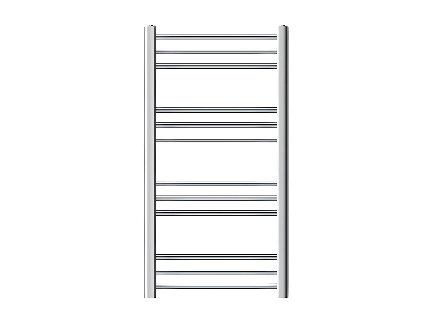 Radiateur de salle de bain Sahara Raccord latéral chauffe-serviettes Chrome 500x800 mm