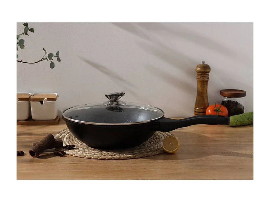 Royalty Line RL-BW28M Wok de revêtement marbré 28cm