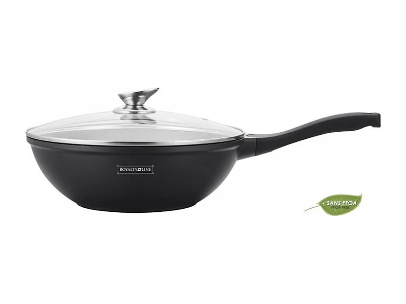 Royalty Line RL-BW30M: Wok avec Revêtement en Marbre - 30 cm