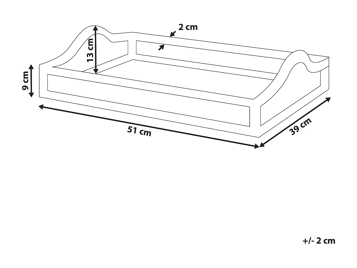Plateau décoratif CALAYAN Rotin Beige