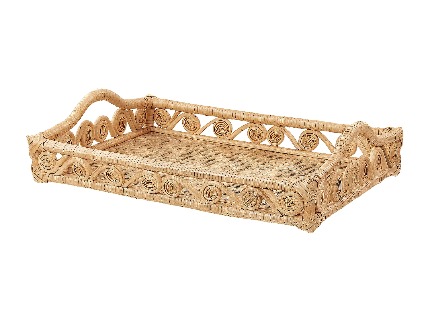 Decoratief dienblad CALAYAN Rotan Beige