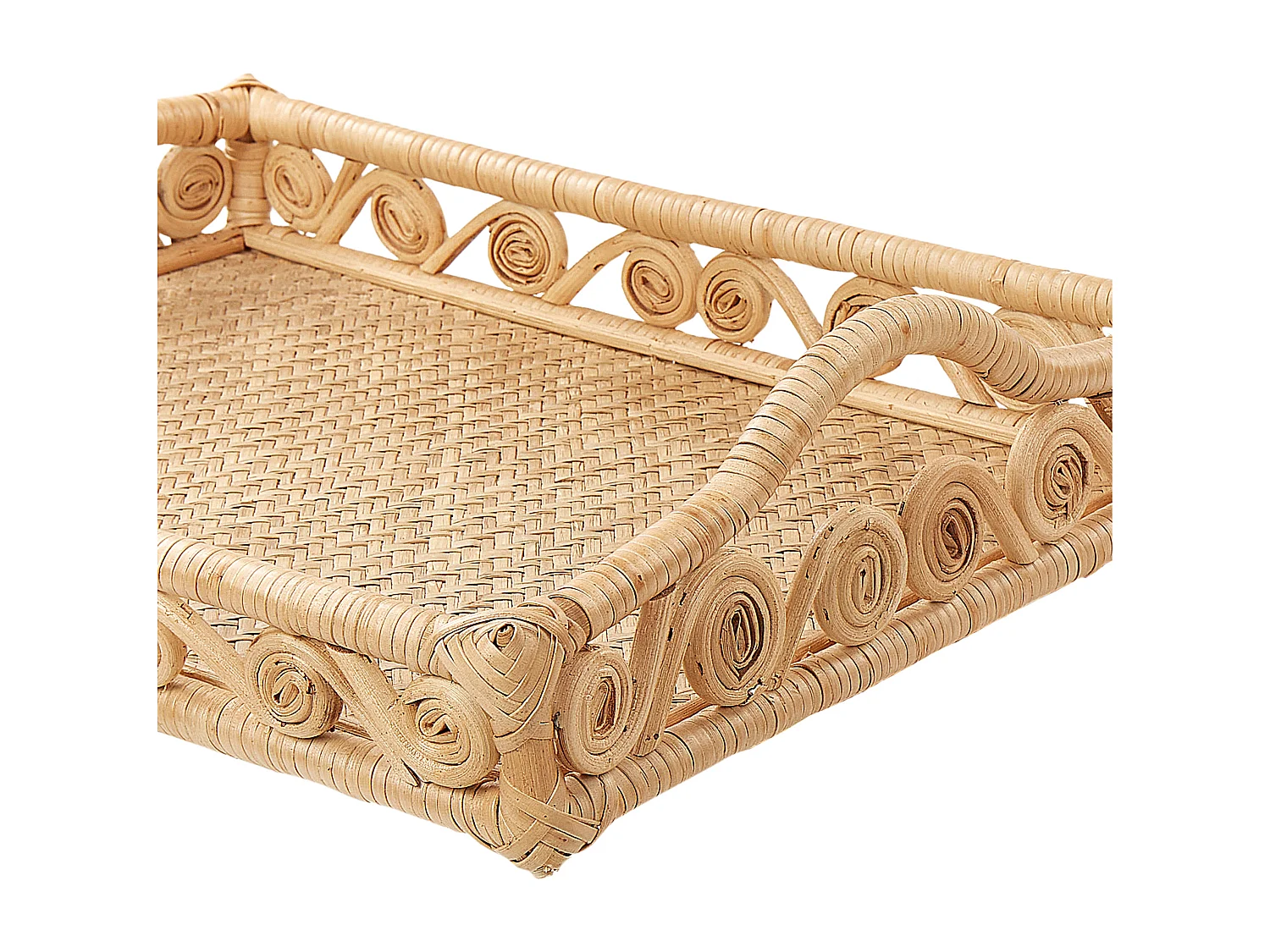 Decoratief dienblad CALAYAN Rotan Beige