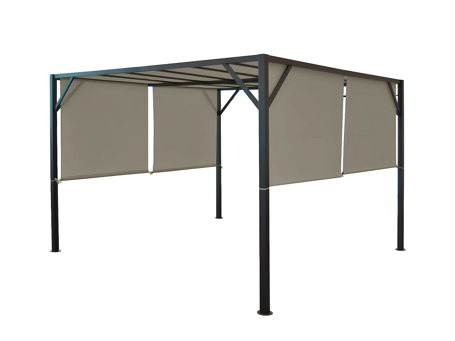 Vervangen overkapping voor pergola Beja,  taupe