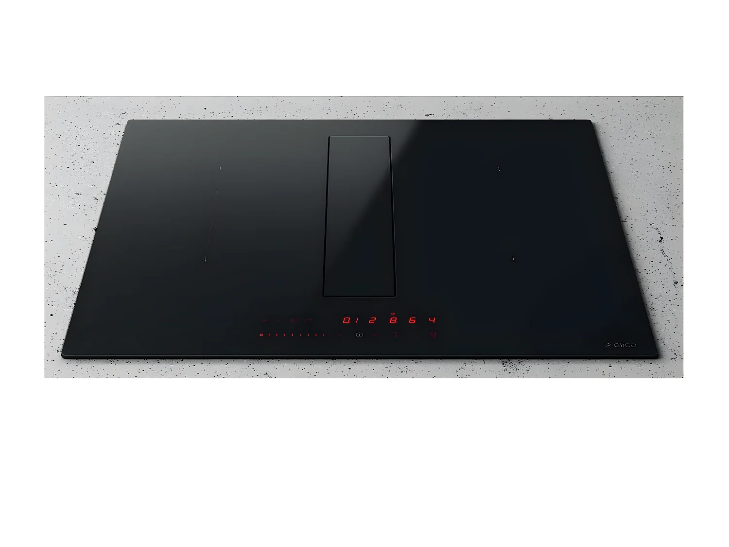 Elica Table de cuisson aspirante induction 60cm 4 feux 7500w noir - PRF0167053