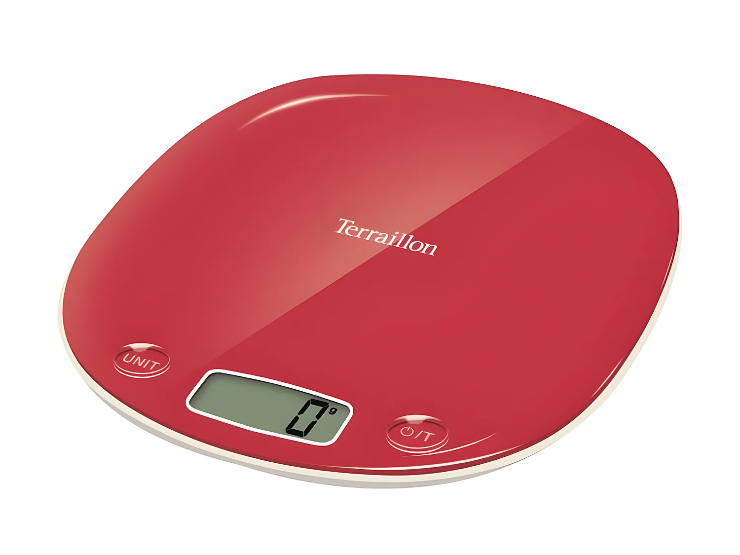 Terraillon Balance de cuisine électronique 5kg-1g framboise - MACARON FRAMBOISE