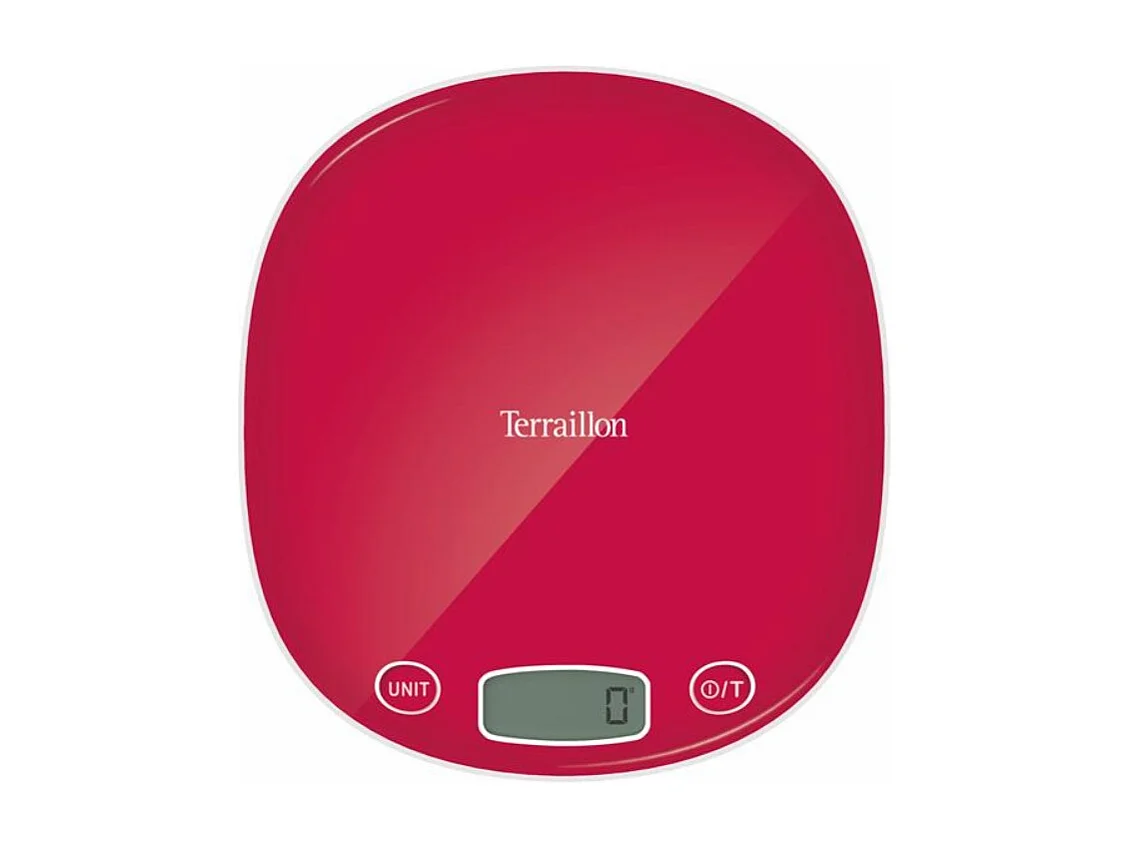 Terraillon Balance de cuisine électronique 5kg-1g framboise - MACARON FRAMBOISE