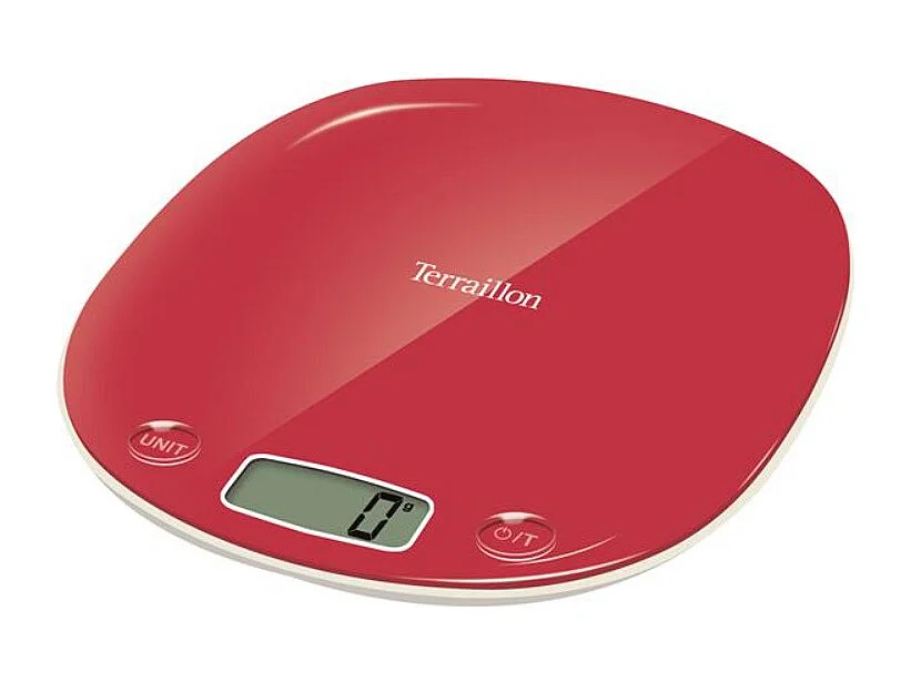 Terraillon Balance de cuisine électronique 5kg-1g framboise - MACARON FRAMBOISE