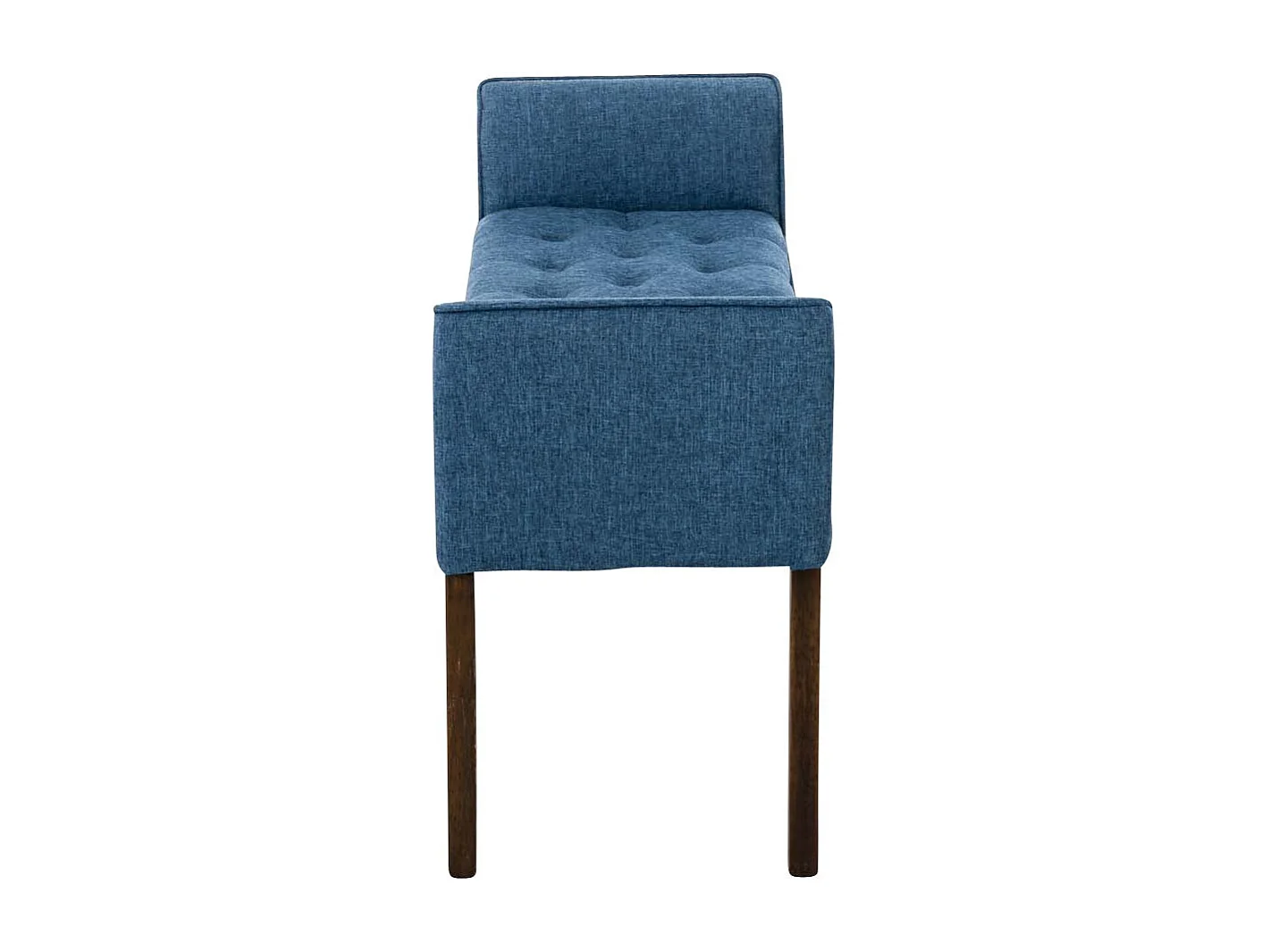 Banc banquette capitonné en bois bleue 133 x 43 x 64 cm BAN10094