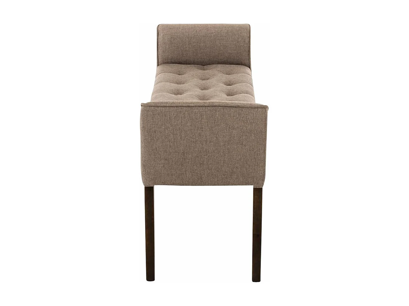 Banc banquette capitonné en bois marron 133 x 43 x 64 cm BAN10100