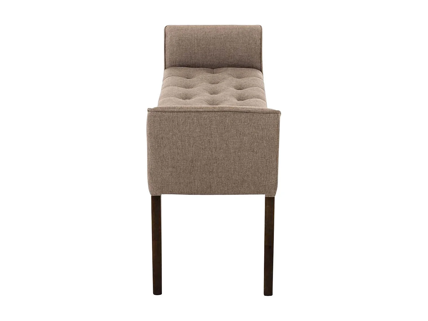 Banc banquette capitonné en bois marron 133 x 43 x 64 cm BAN10100