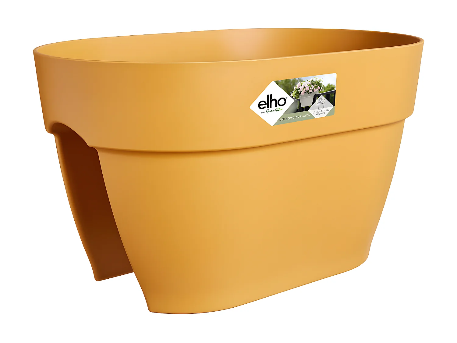 Balconnière Elho Vibia Campana Flower Bridge jaune miel - Longueur 40 cm