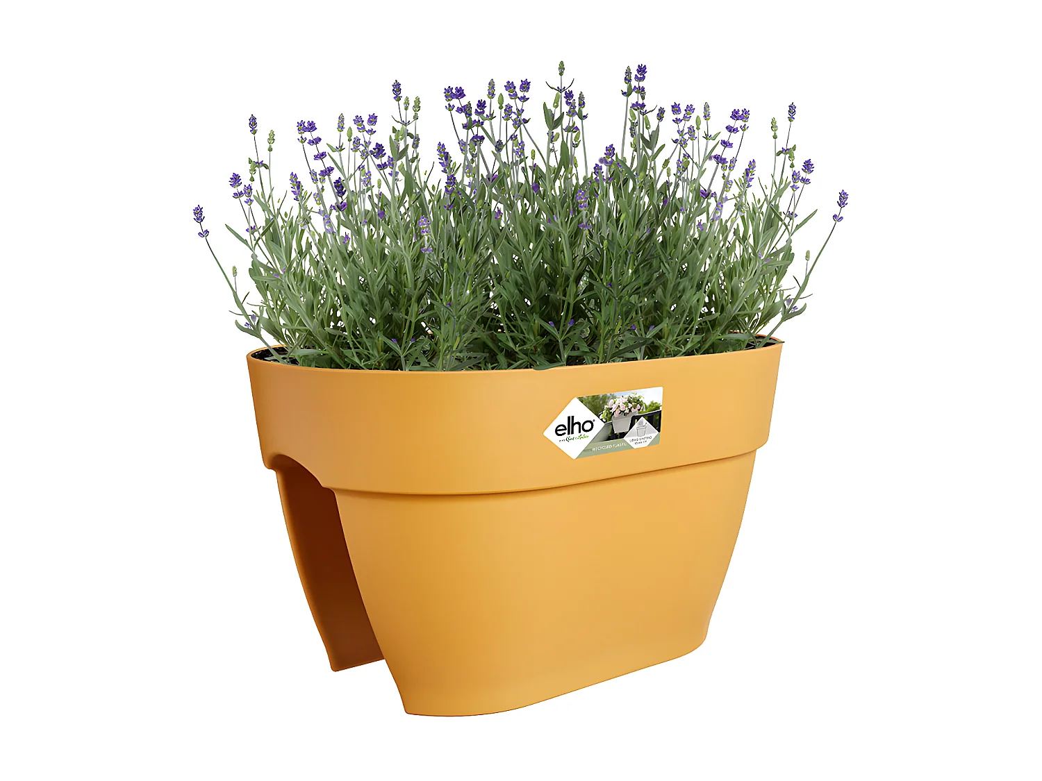 Balconnière Elho Vibia Campana Flower Bridge jaune miel - Longueur 40 cm