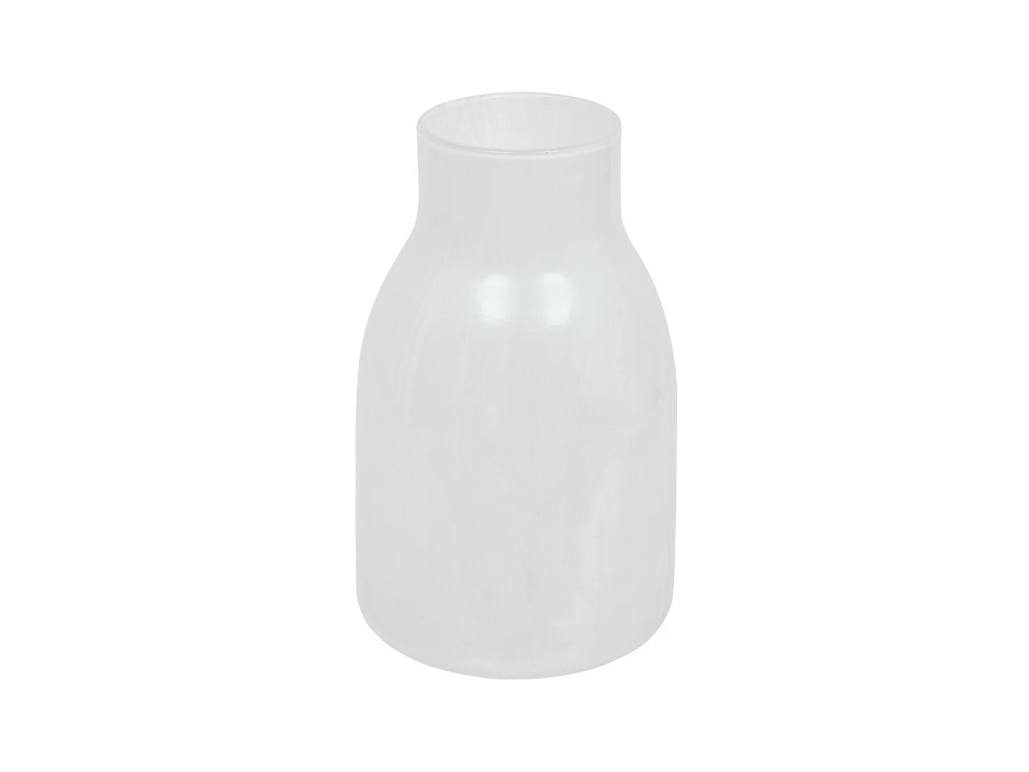 Vase en verre Blanc laiteux H 25.5 cm