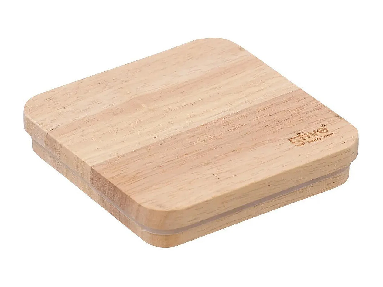 Boîte à pâtes en métal Bleu Navy et couvercle en bois déco Relief Color