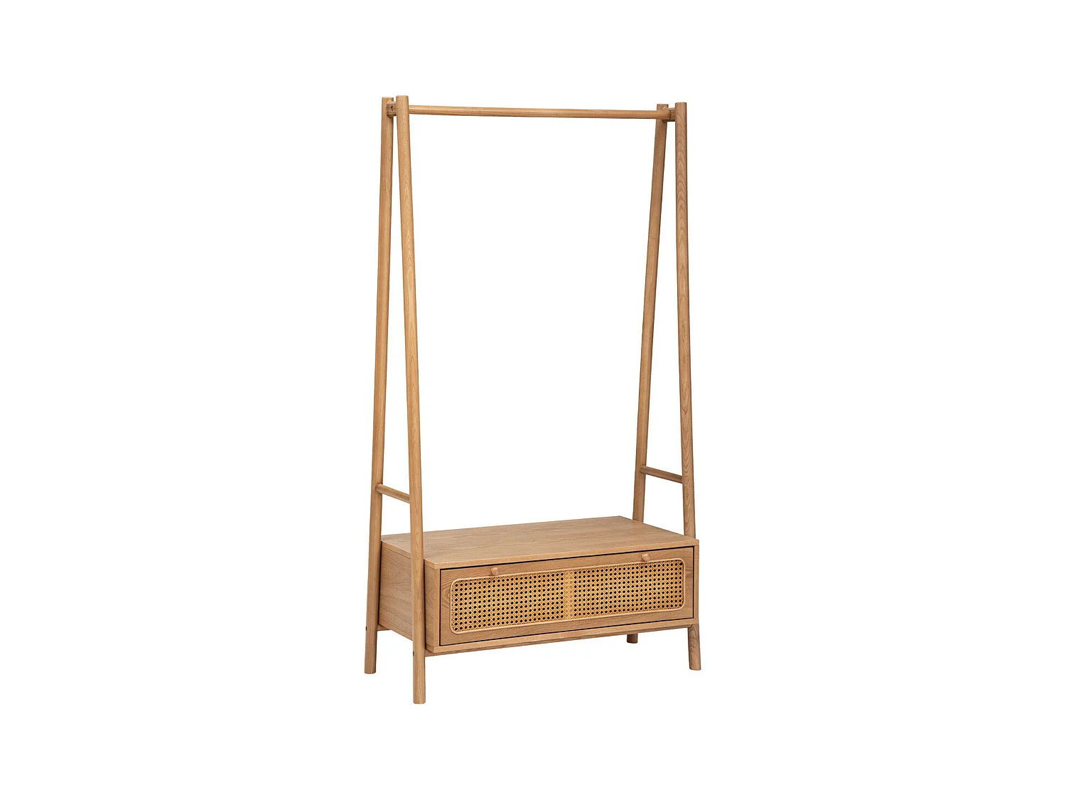 Meuble d'entrée Vestiaire en bois avec 1 tiroir H 162 cm