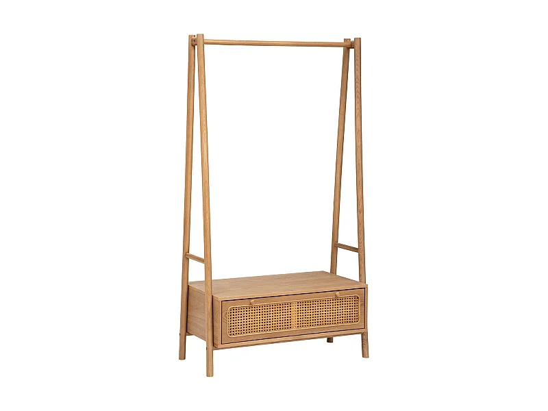 Meuble d'entrée Vestiaire en bois avec 1 tiroir H 162 cm