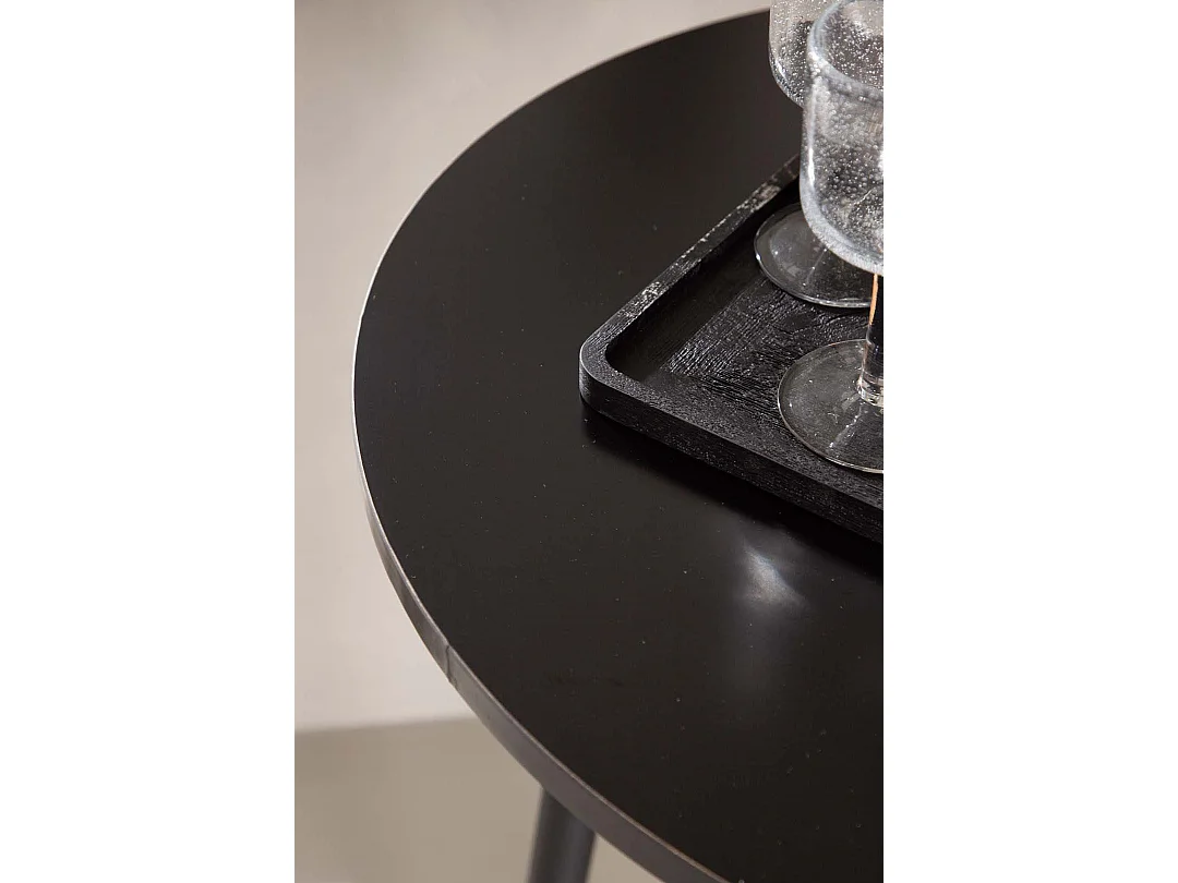 Table de Bar Design "Plaza" 70cm Noir