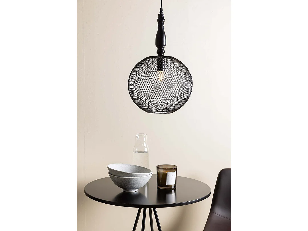 bistro ensemble de meubles de bar table de bar noir et 2 Alexi tabourets de bar marron.