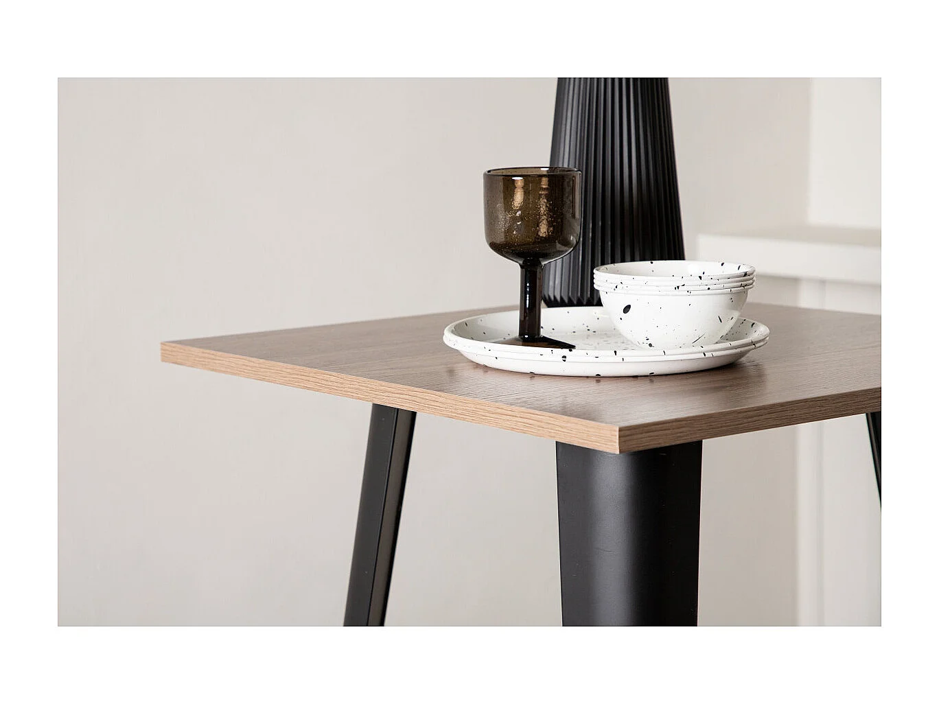 Table de Bar "Tempe" 105cm Noyer